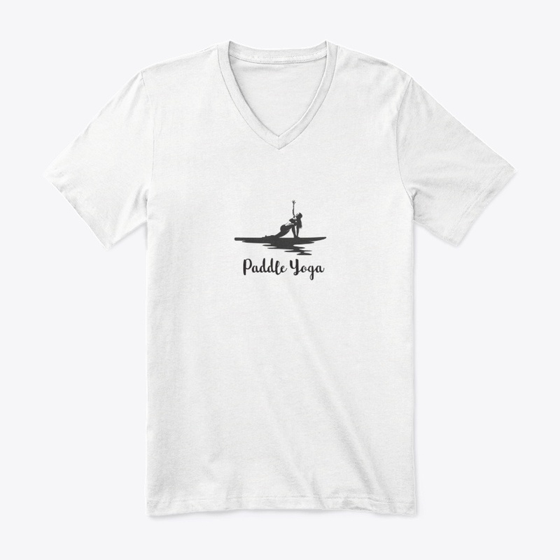 SUP, paddle board yoga woman silhouette
