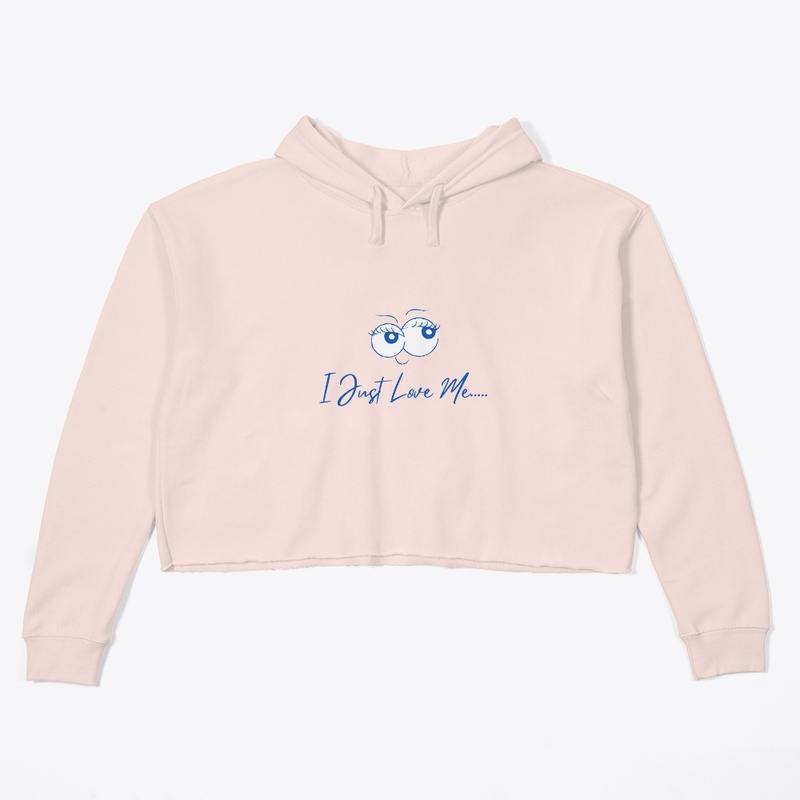 Self Love Crop Hoodie For Girls