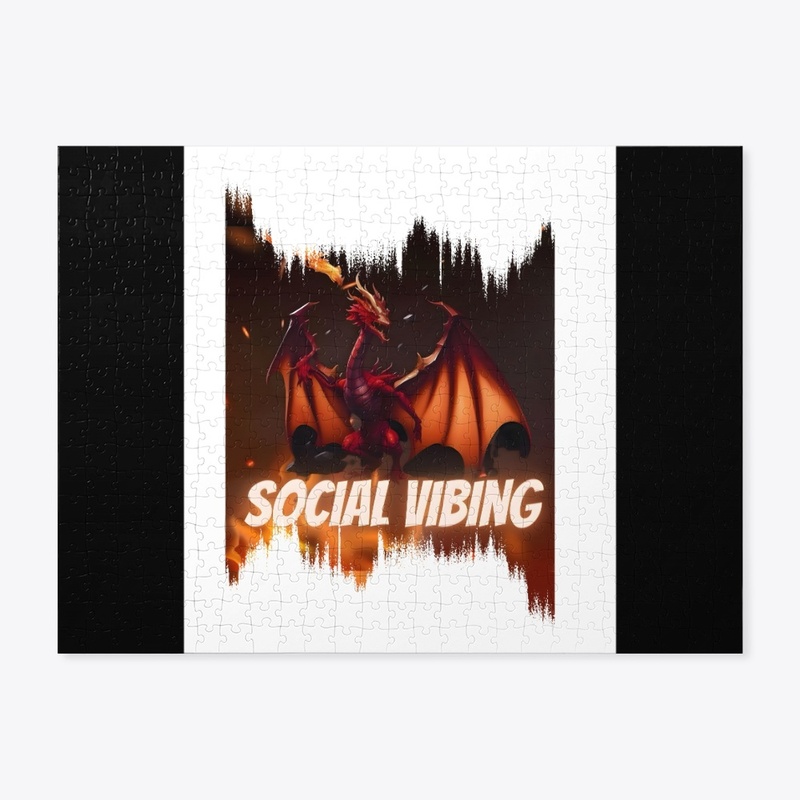 social vibing dragon maskot