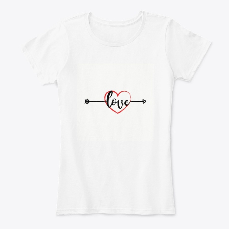 Love and heart tee