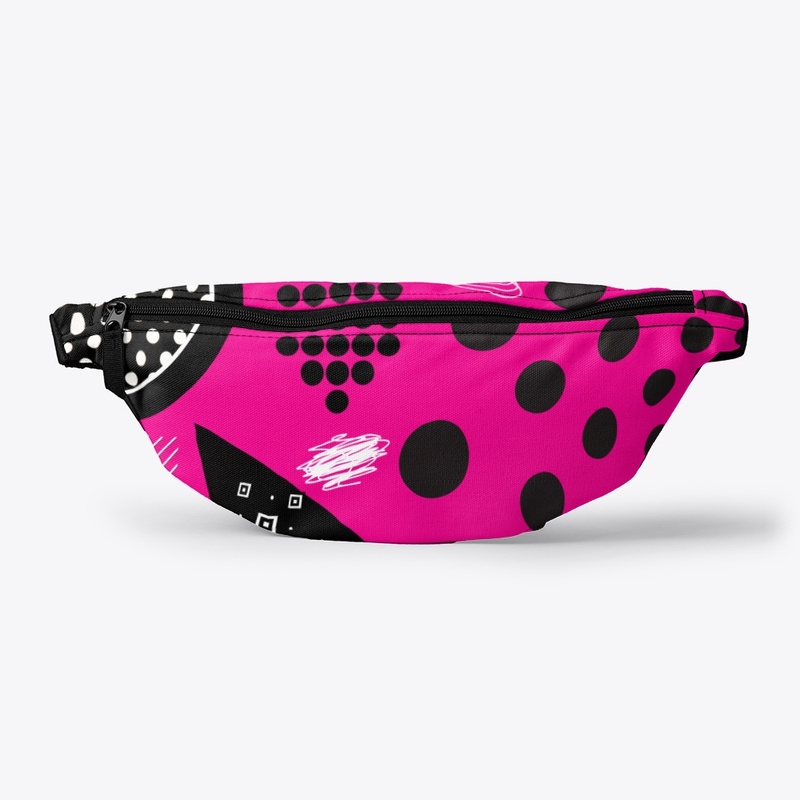 Pink Black Geometric Pattern
