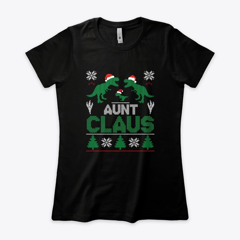 Womens Aunt Claus Matching Famiy Group C
