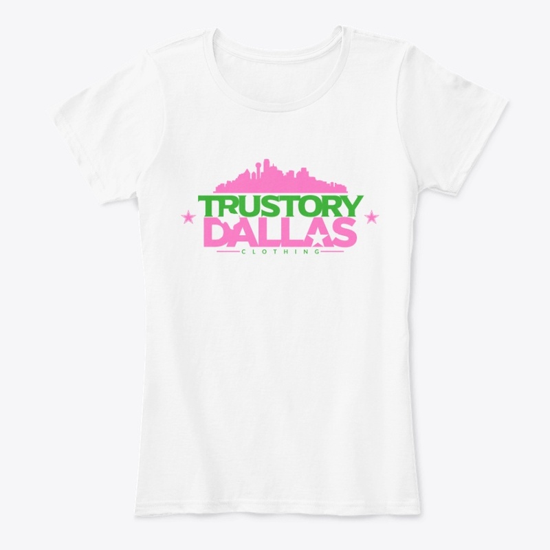 Pink and Green Dallas Logo