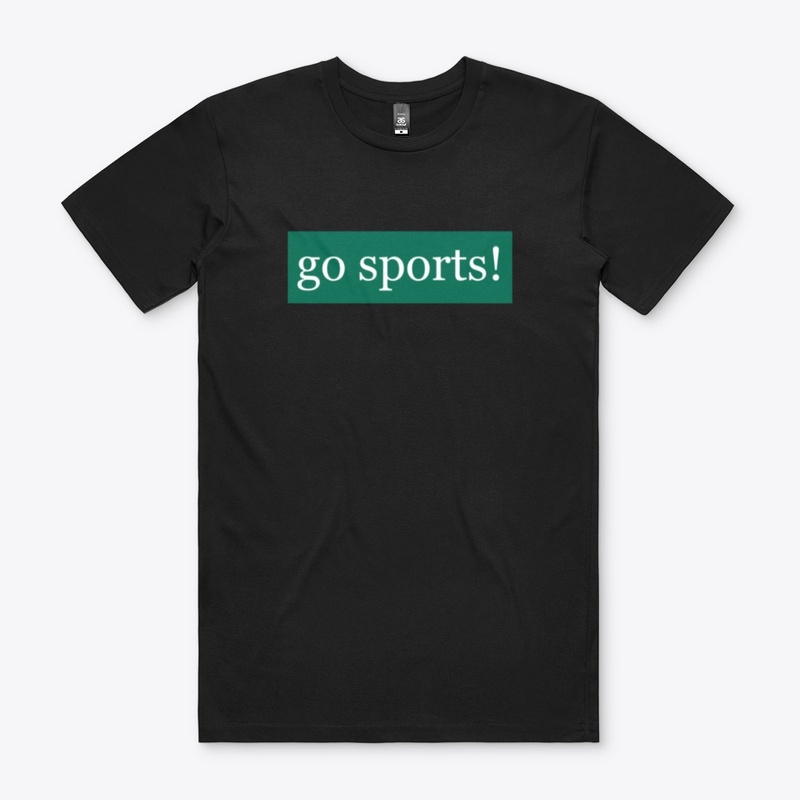 Go Sports Written in White on Green