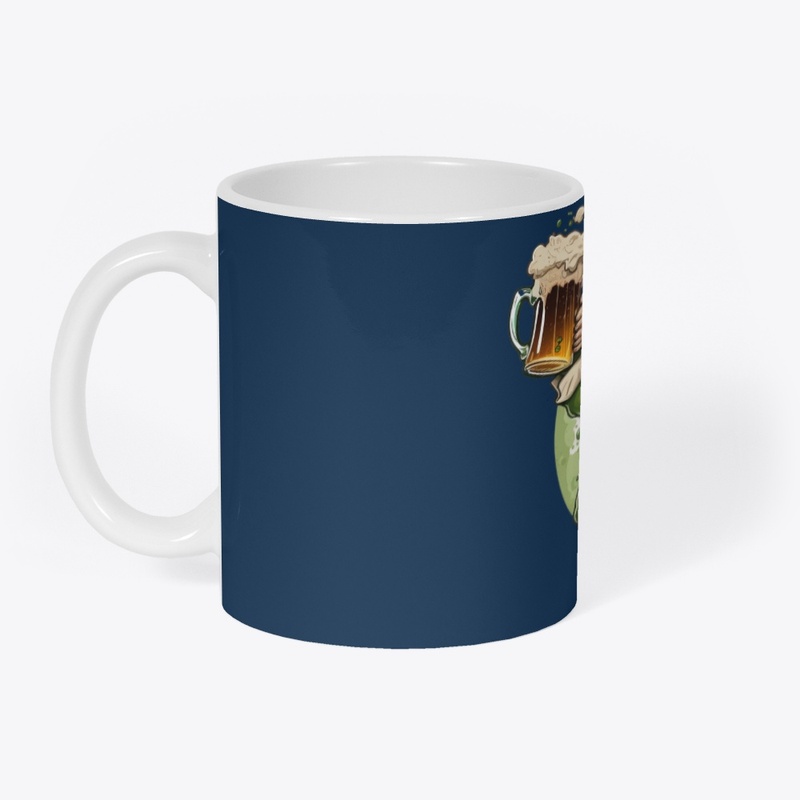 Leprechaunn Drinking Beer St Patrick's D
