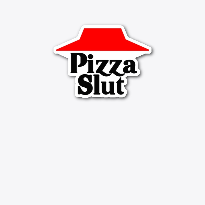 Pizza Slut Black Font Design
