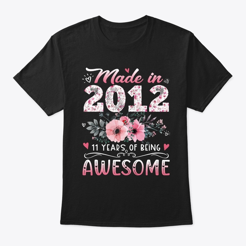 Made In 2012 Floral 11th Birthday
