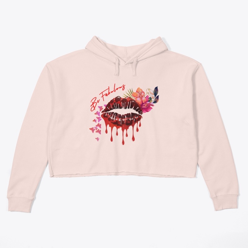 Glossy red dripping lips kiss me again