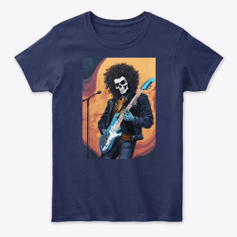 Rock anthem skull tee