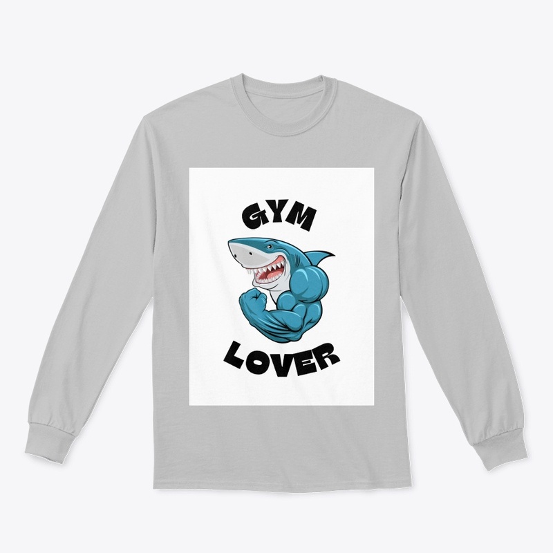 Blue Shark Gym Lover T-Shirt"