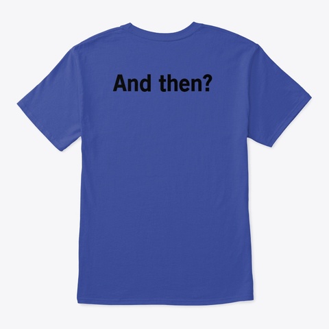 And Shirt Deep Royal Camiseta Back