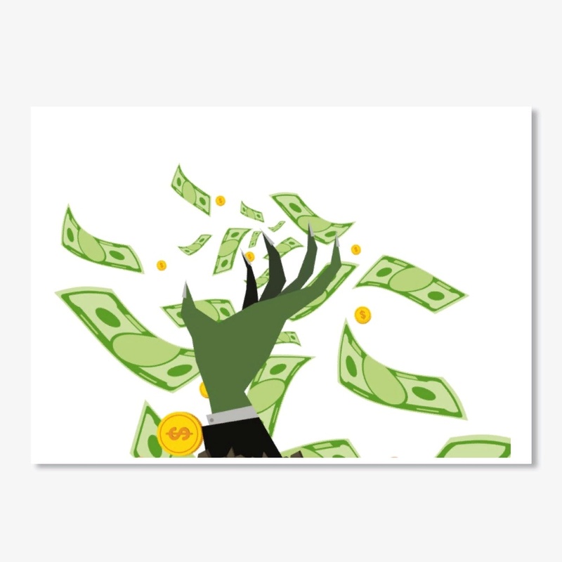 Accountant Halloween zombie hand 