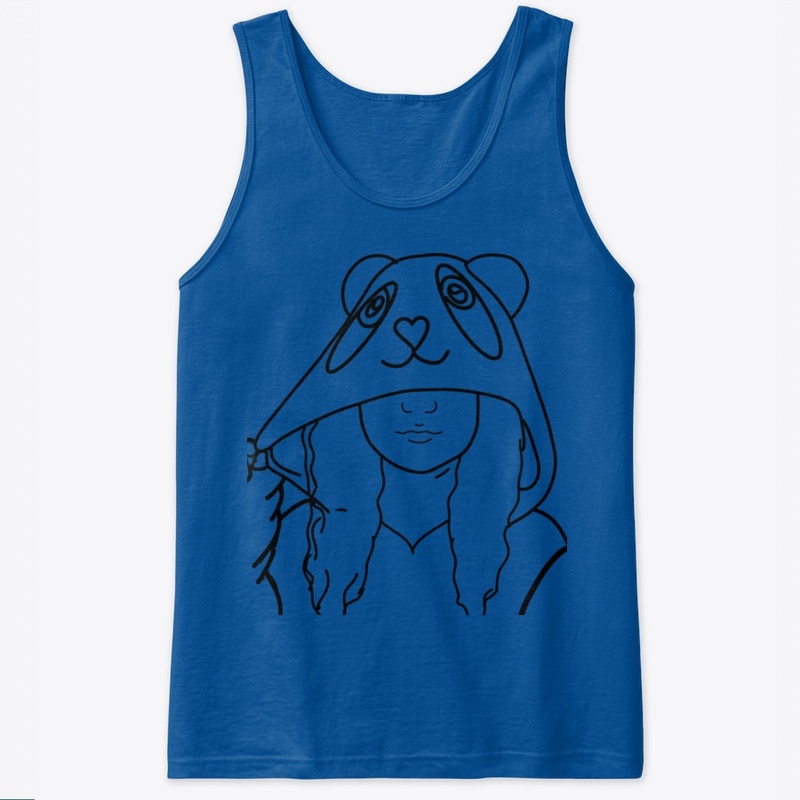 Outline Aesthetic Panda 