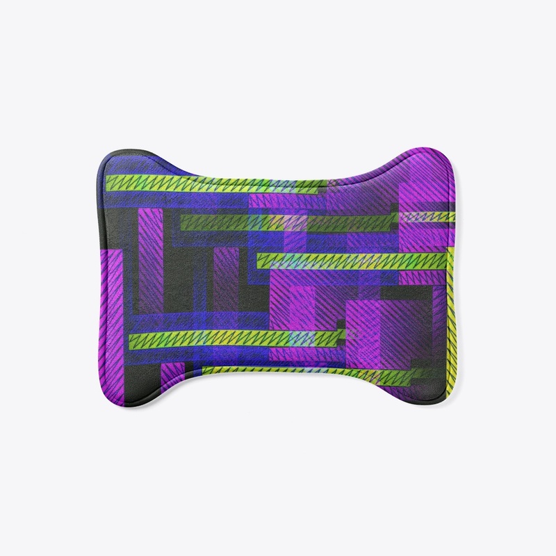 Purple Green Stripes 