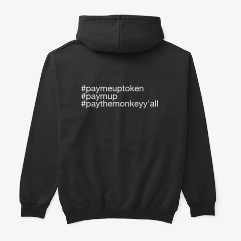 Paymeuptoken  Black T-Shirt Back