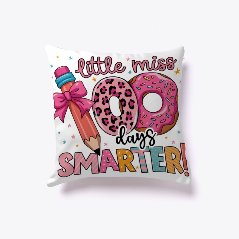 Cute Little Pink Miss 100 Days Smarter