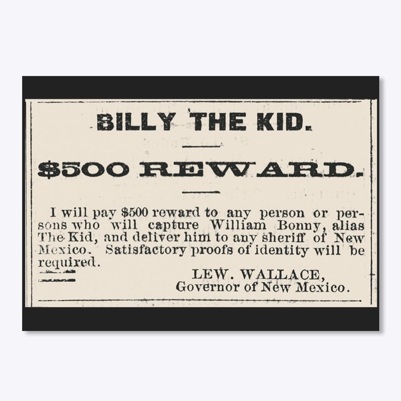 Billy The Kid Wanted Poster