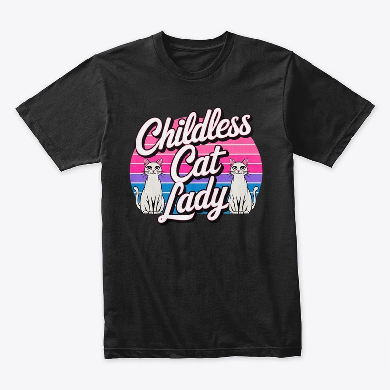 childless cat lady shirt