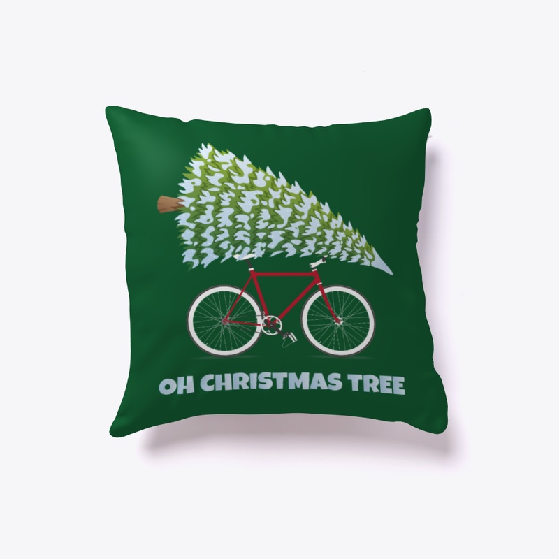 Bicycle Xmas Cycling Oh Christmas Tree