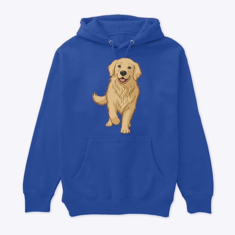 Happy Golden Retriever Design