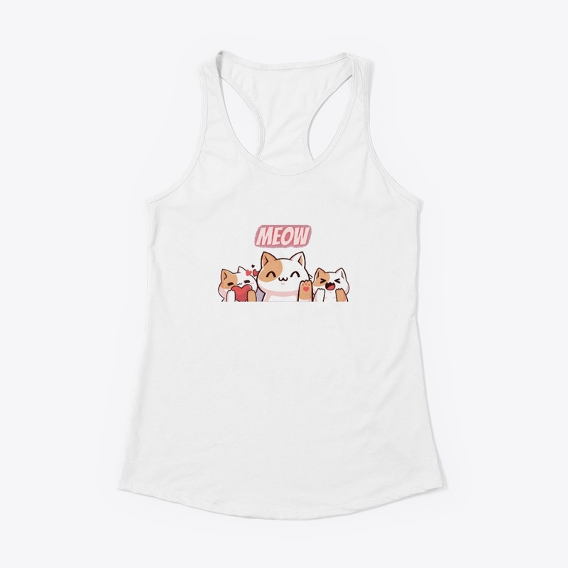 Meow Cat Comfort T-shirts Meow | Cat T's