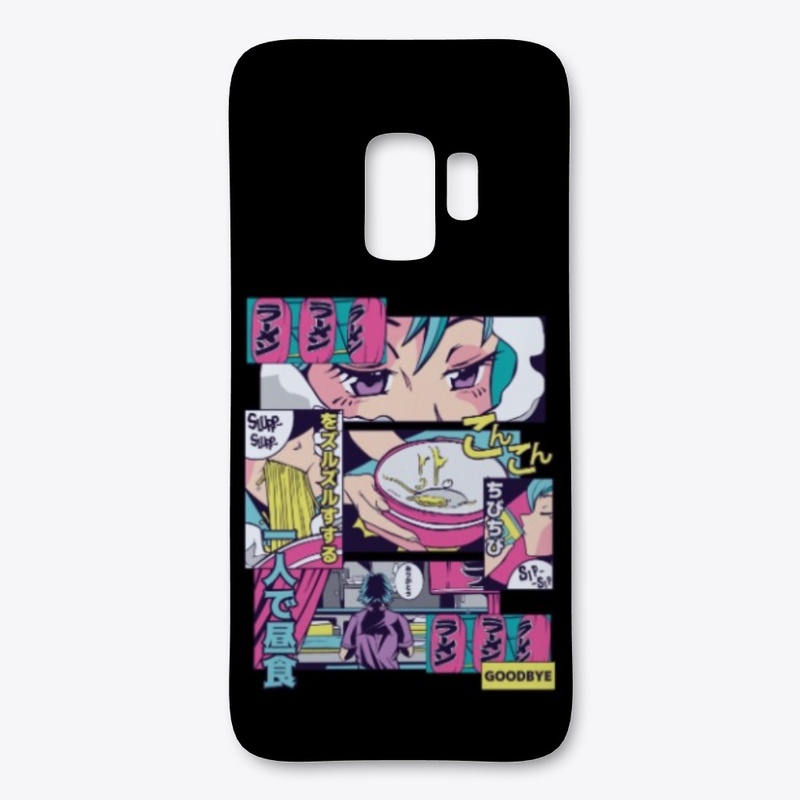 Anime Vaporwave Ramen Shop