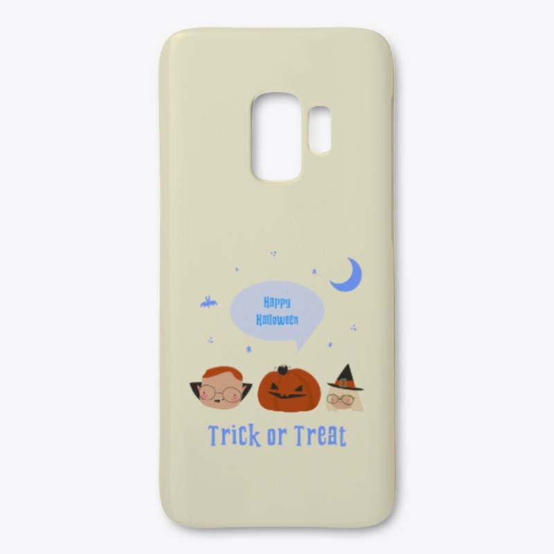 3 Faces Happy Halloween Design