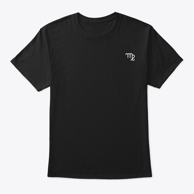 Virgo Symbol Black T-shirt