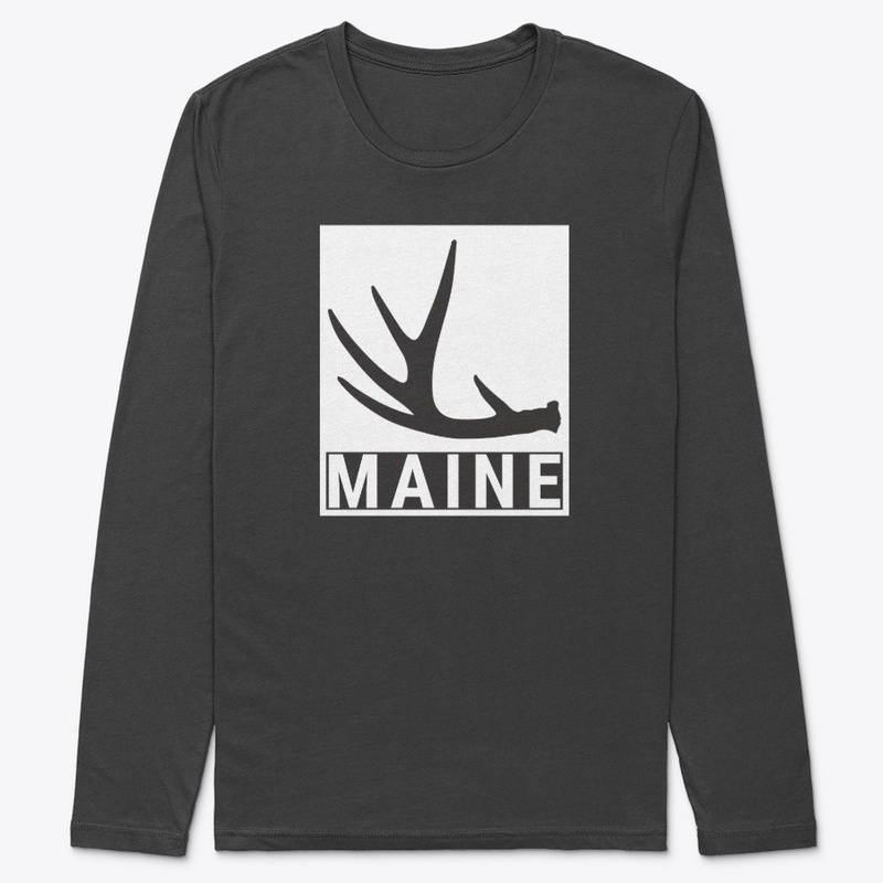 Custom Maine Deer Shed Hunting Shirt Drk