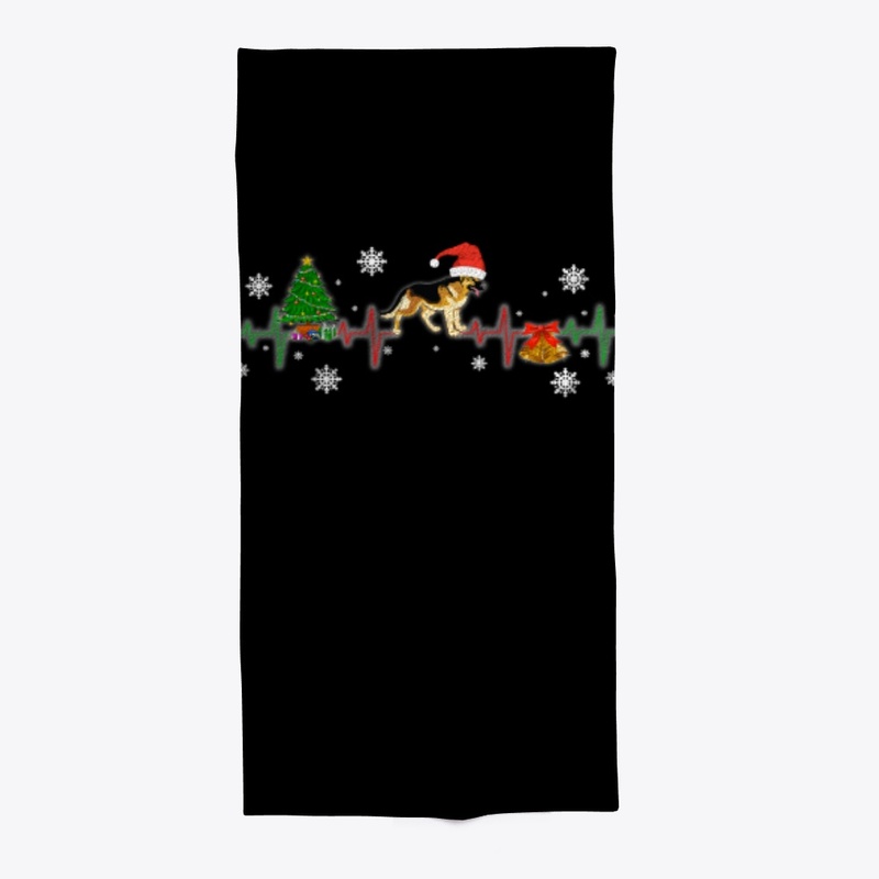 German Shepherd Christmas Heartbeat Gift