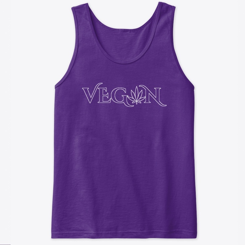 Vegan Plant Life White Print