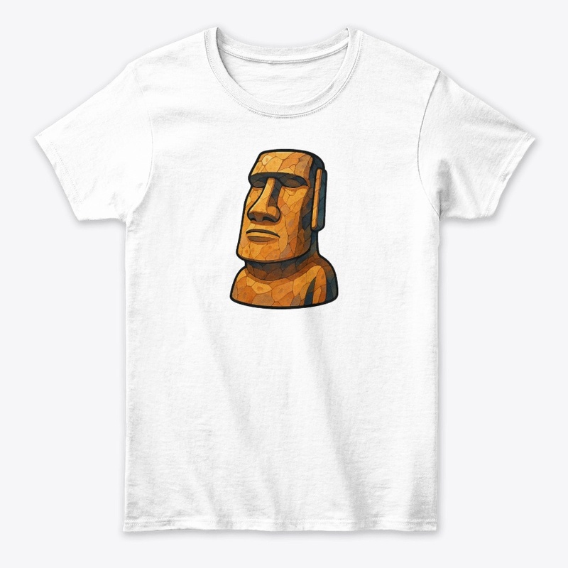 Stoic Moai Ancient Attitude