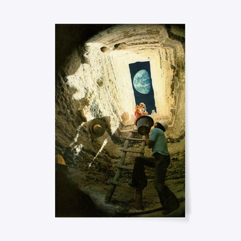 Excavation Surrealist Archeology Collage