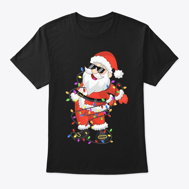 FLOSSING SANTA CLAUS LIGHTS TREE DANCE W