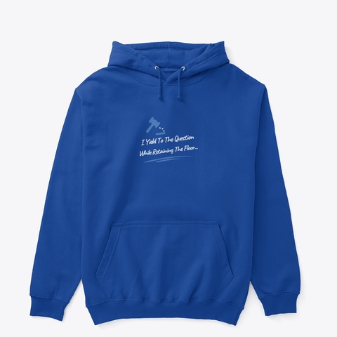 I Yield To The Question... Royal T-Shirt Front