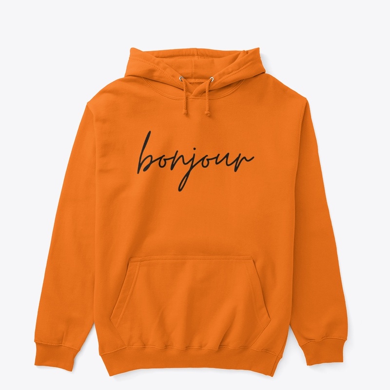 bonjour (black text)