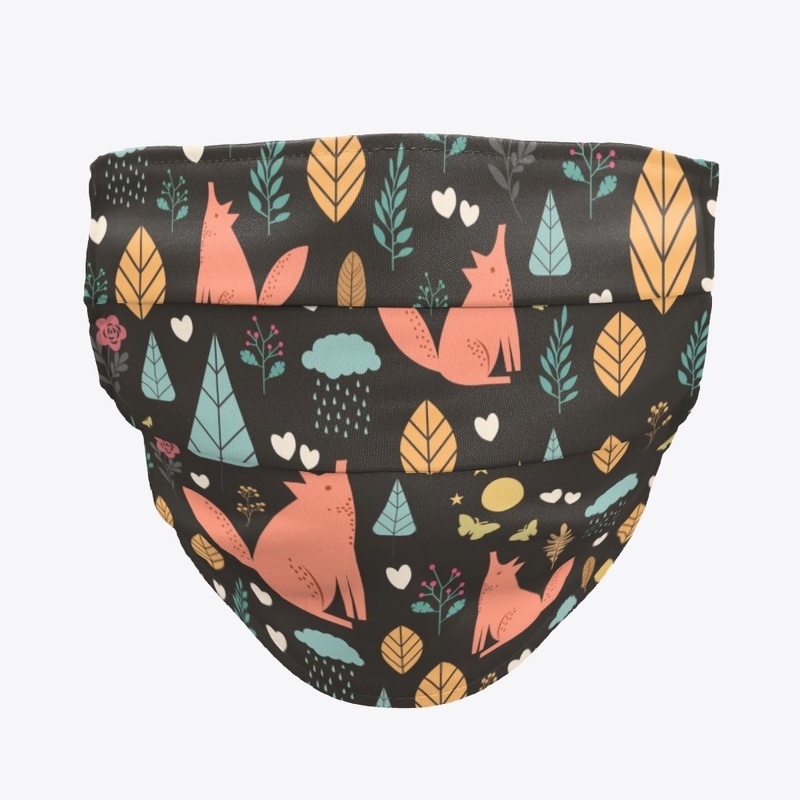 Fox in Forest Face Mask