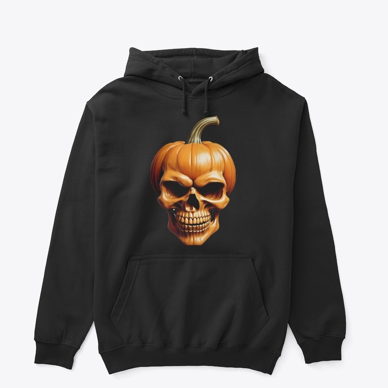 Skull Pumpkin Halloween Art