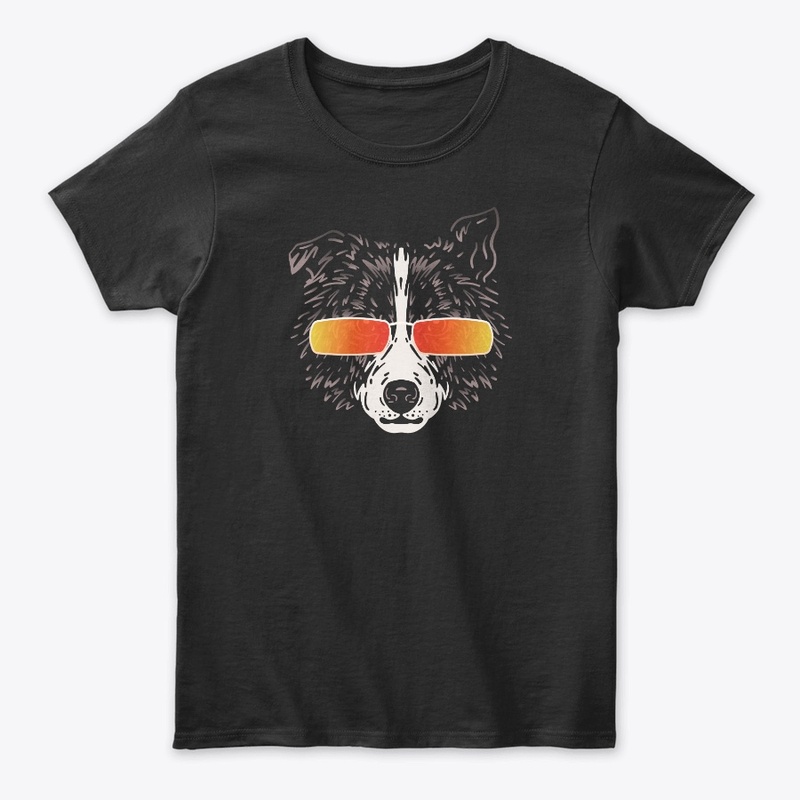 Cute Dog in Sunglasses (Colored+sg07)