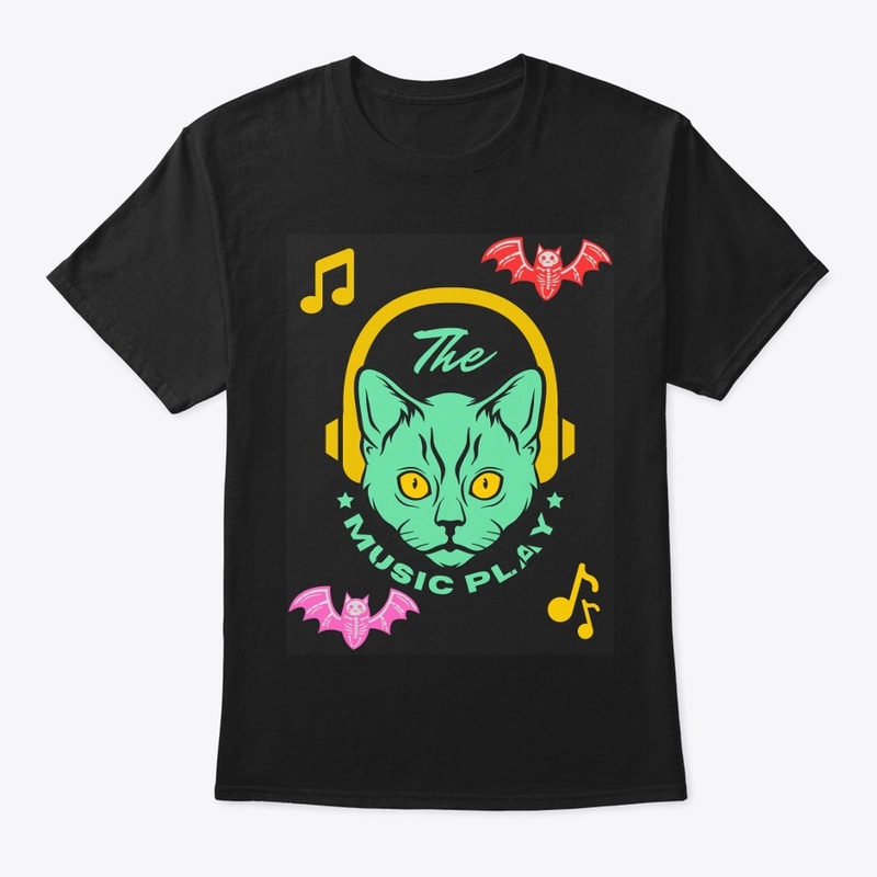 Cat music t-shirt