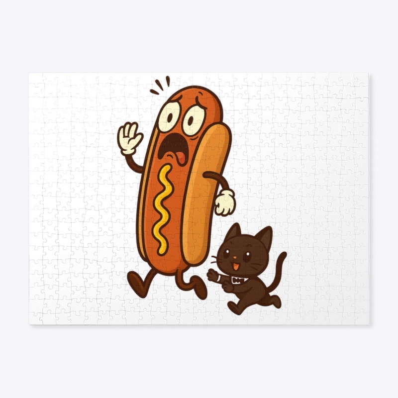 Scared Hotdog Chase tee & gifts
