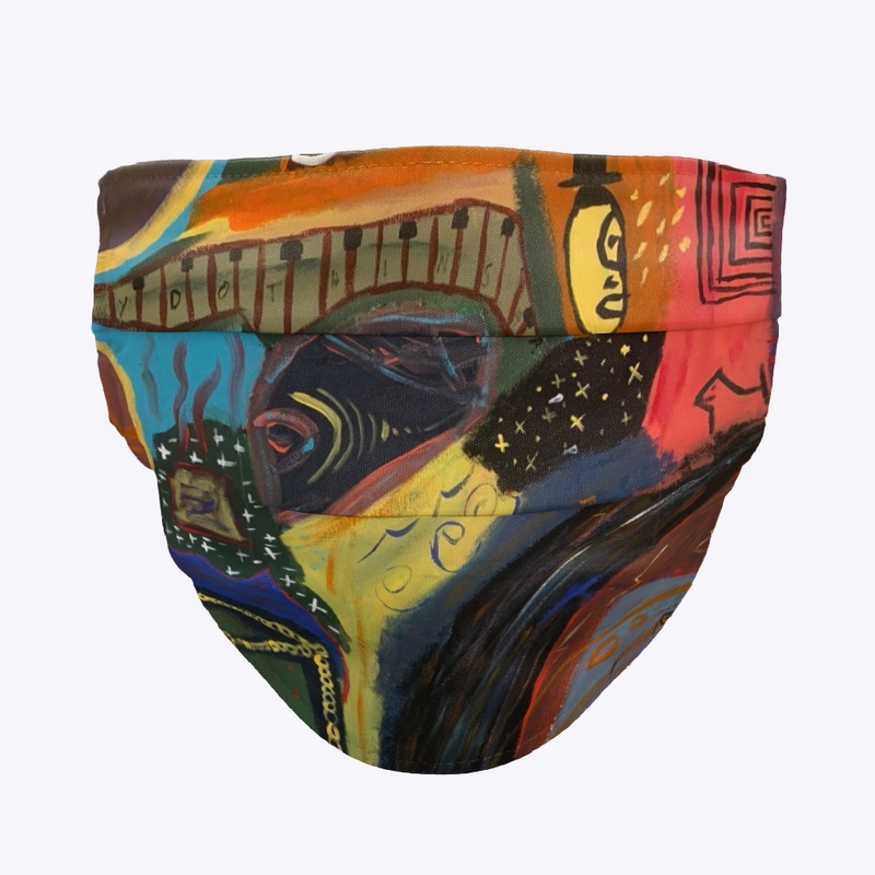 Original Painting on a Face mask