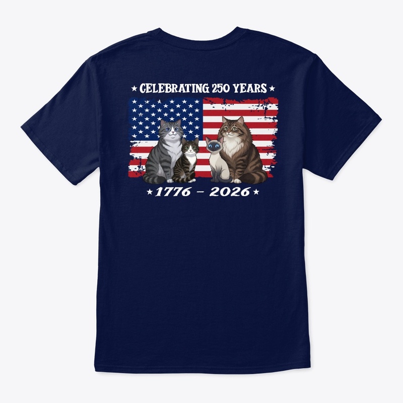 250th US Anniversary Cats - Distressed
