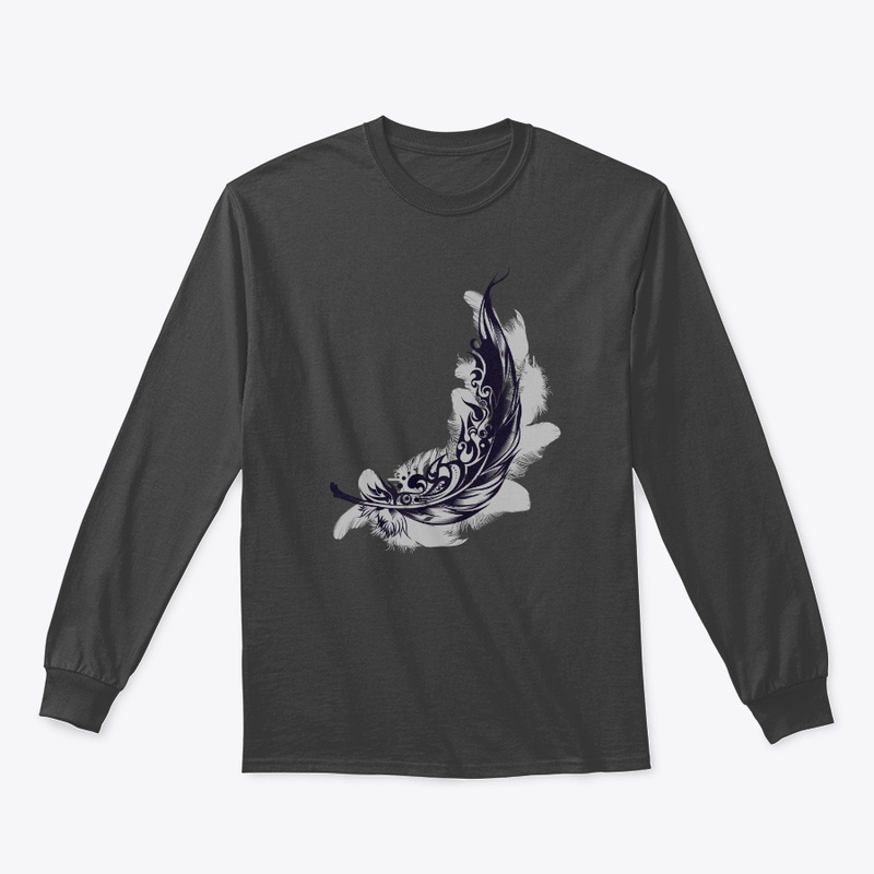 Black and white feather