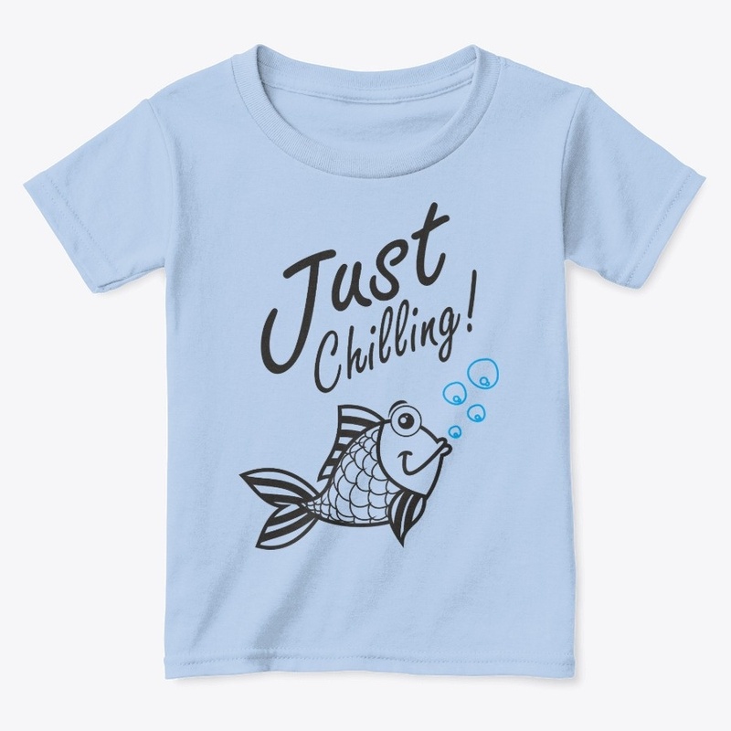 Just chilling cute fish design