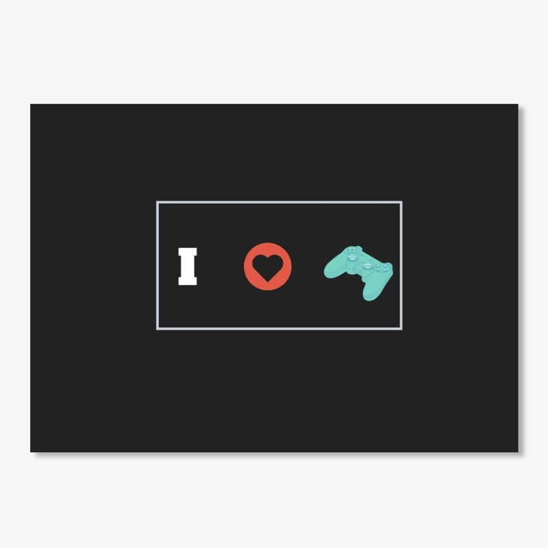 i love video games , heart