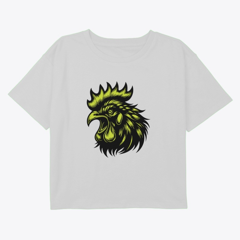 Striking Angry Chicken Graphic