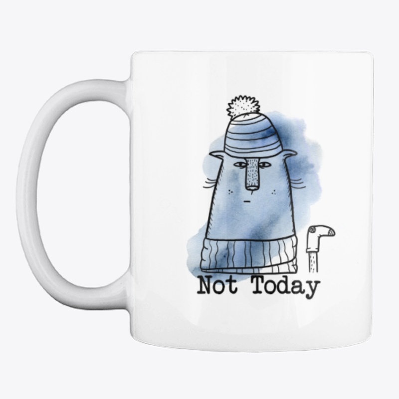 Not Today "Artsy Cat" Mug