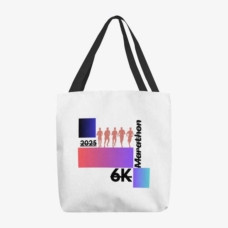 "Marathon 2024: Colorful 6K Graphic T