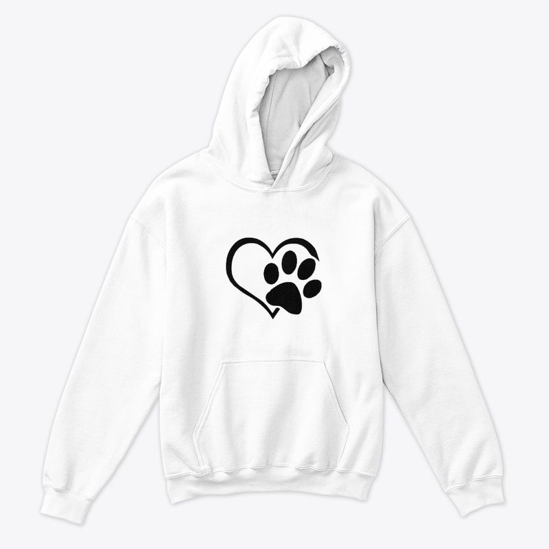 Heart & Dog, Cat Paw Design